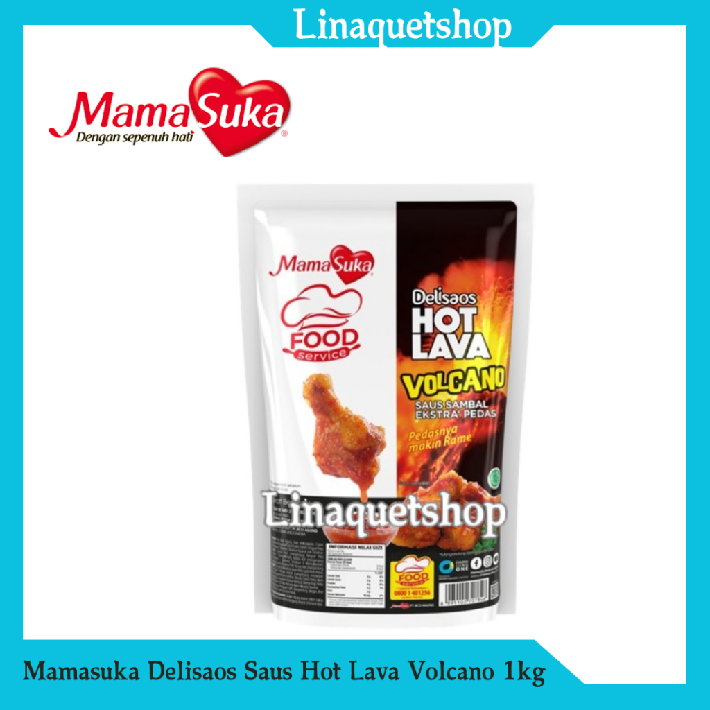 

MAMASUKA Delisaos Saus Sambal Hot Lava Volcano 1kg