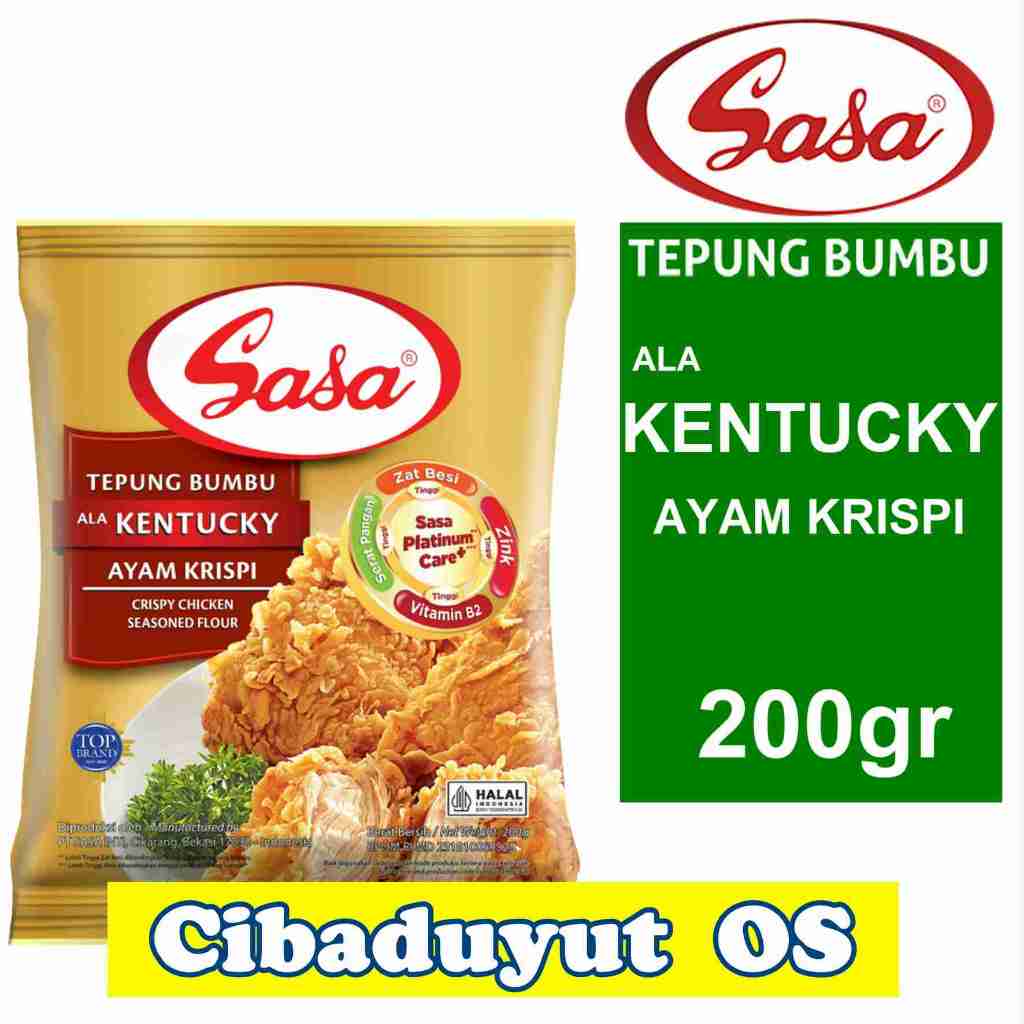 

SASA KENTUCKY AYAM KRISPI 200g TEPUNG BUMBU MASAK INSTAN