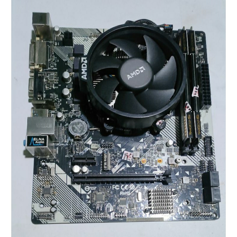 AMD Ryzen 3 2200g 3.7ghz 4core +Mobo A320M /8GB/16GB