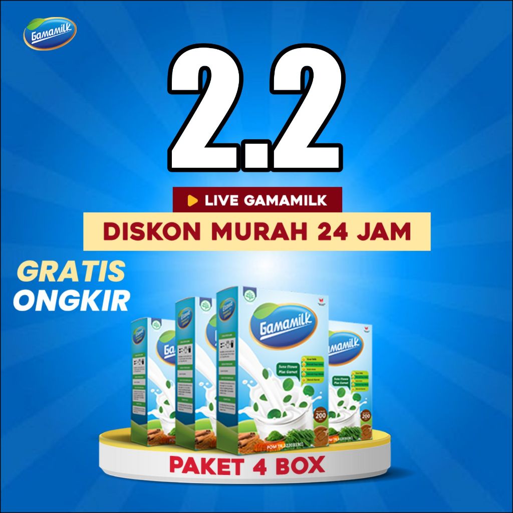 

GAMAMILK 4 BOX- SUSU ETAWA Dengan Ekstrak Gamat dan Ekstrak Daun Kelor