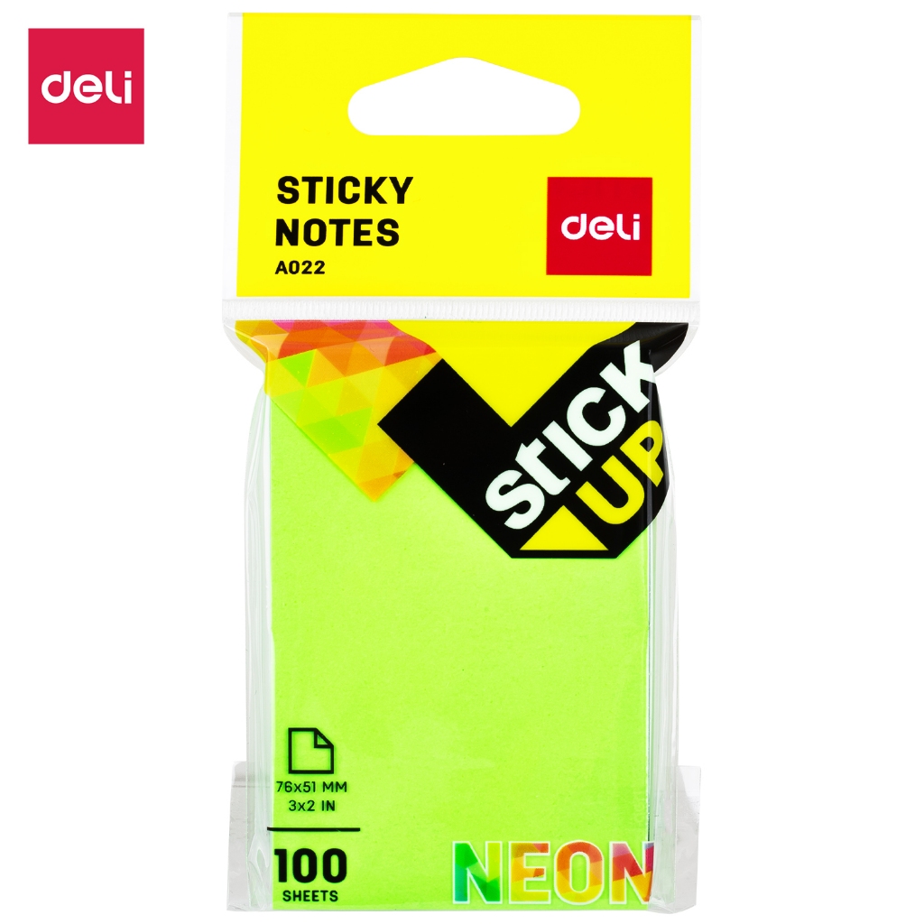

TBMO DELI STICK NOTES NEON 76X51 100SHEETS A02202 - OC