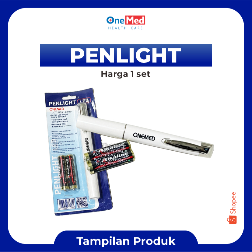 PENLIGHT LED ONEMED Pena Senter Lampu Sinar Cahaya Putih