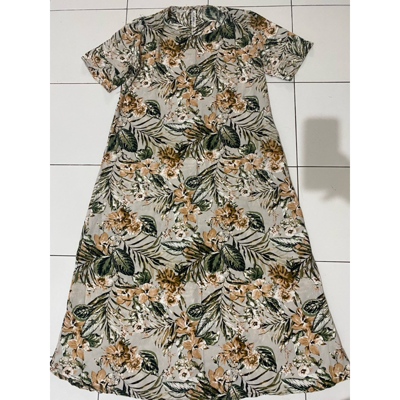 Daster Panjang Rayon I Daster Lengan Pendek Bahan Katun Rayon 30s