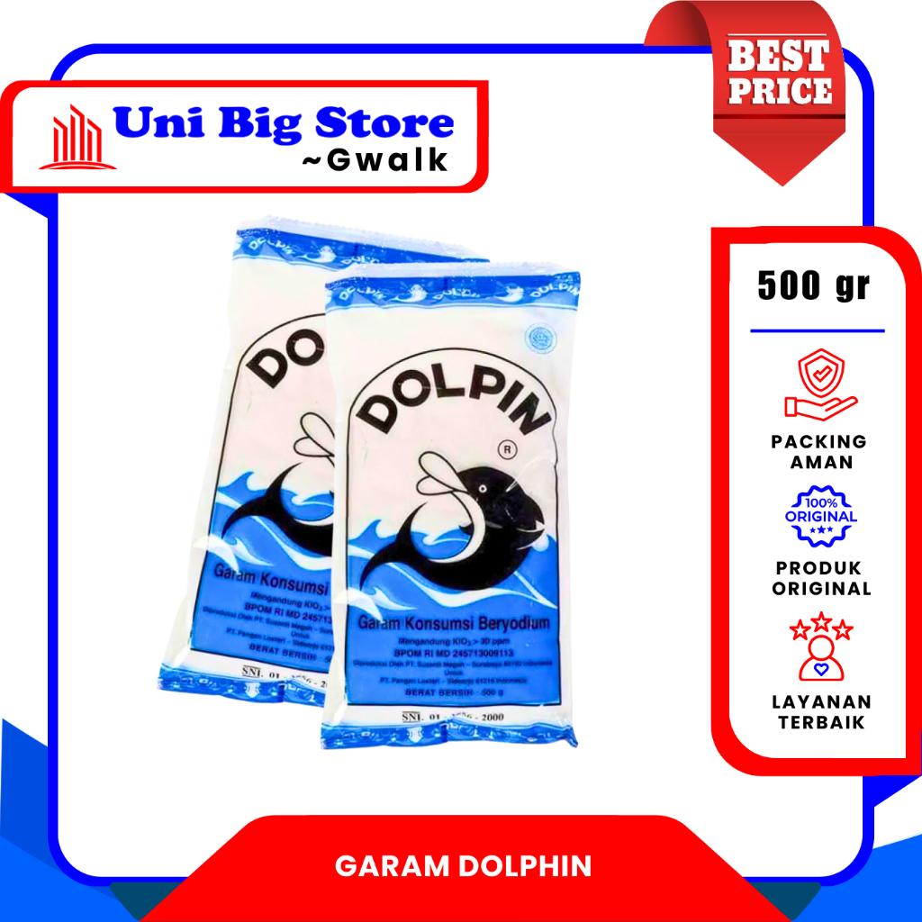 

GARAM DOLPIN KONSUMSI BERYODIUM - 500 gr