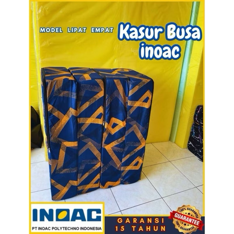 INOAC Kasur Lipat Busa 180x200 TEBAL 20CM - Kualitas 20 Tahun - Kasur Busa Inoac No 1 Garansi 20 Tah