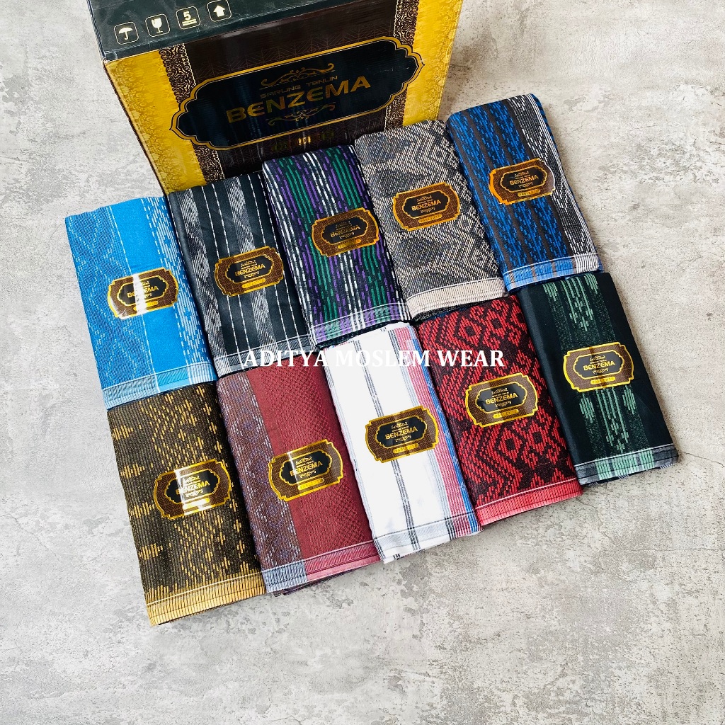 Sarung Tenun Dewasa Benzema Parlente Sarung Muslim Motif Dobby Songket