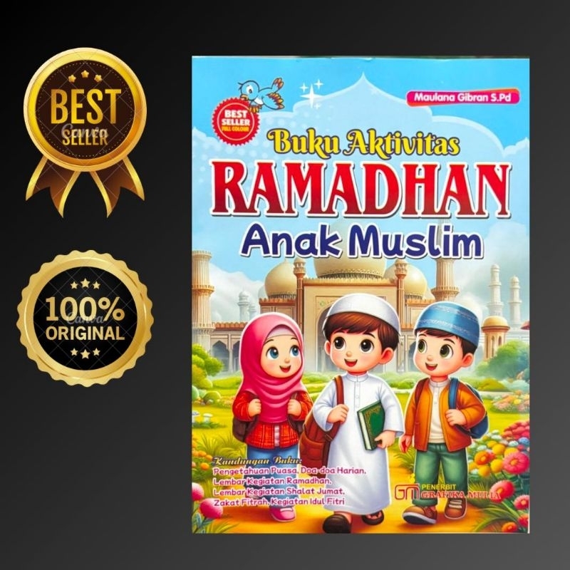 Buku Kegiatan Ramadhan Anak Muslim (BISA COD)