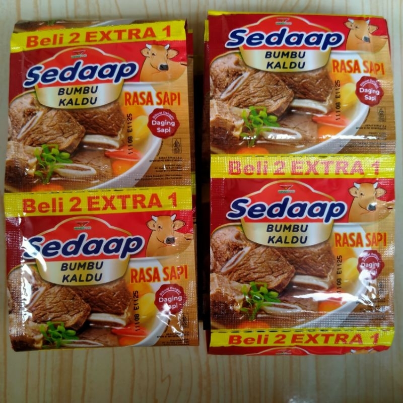 

sedaap bumbu kaldu renceng isi 18 pcs / bumbu sedap renteng
