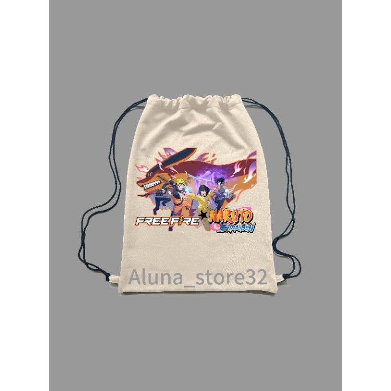 Tas serut karakter ff x naruto tas serut anak laki laki/perempuan