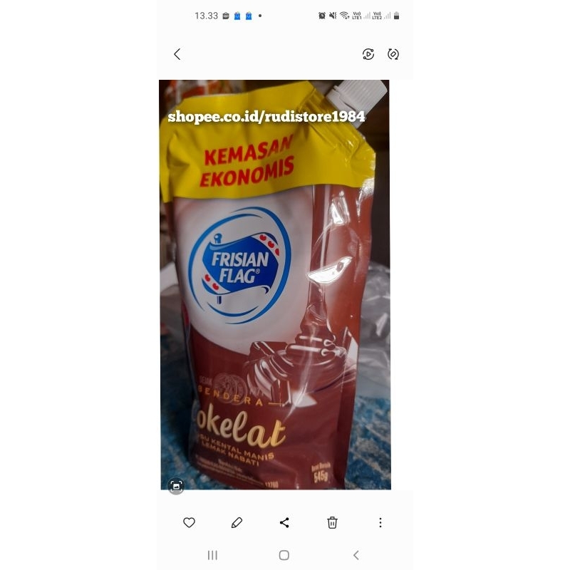 

susu bendera pouch coklat