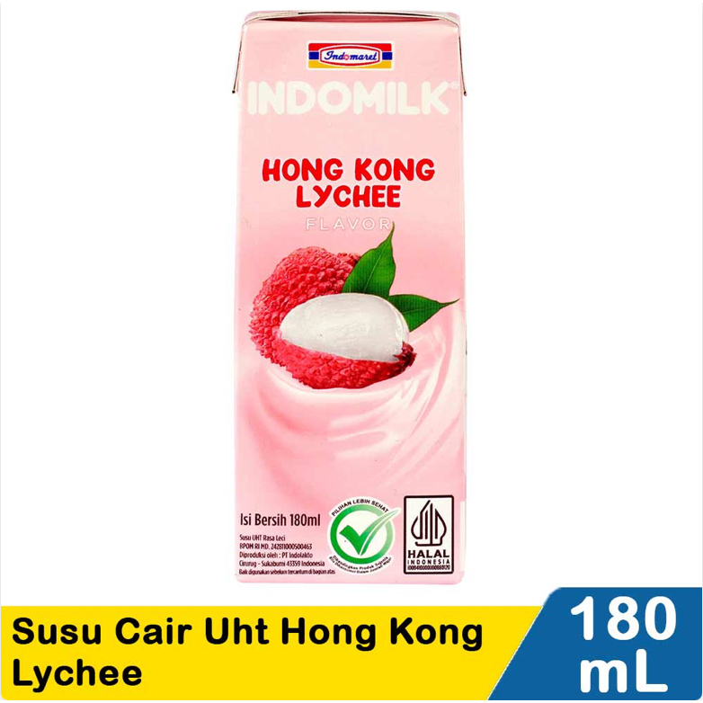 

Indomilk Susu Cair Uht Hong Kong Lychee 180 ml