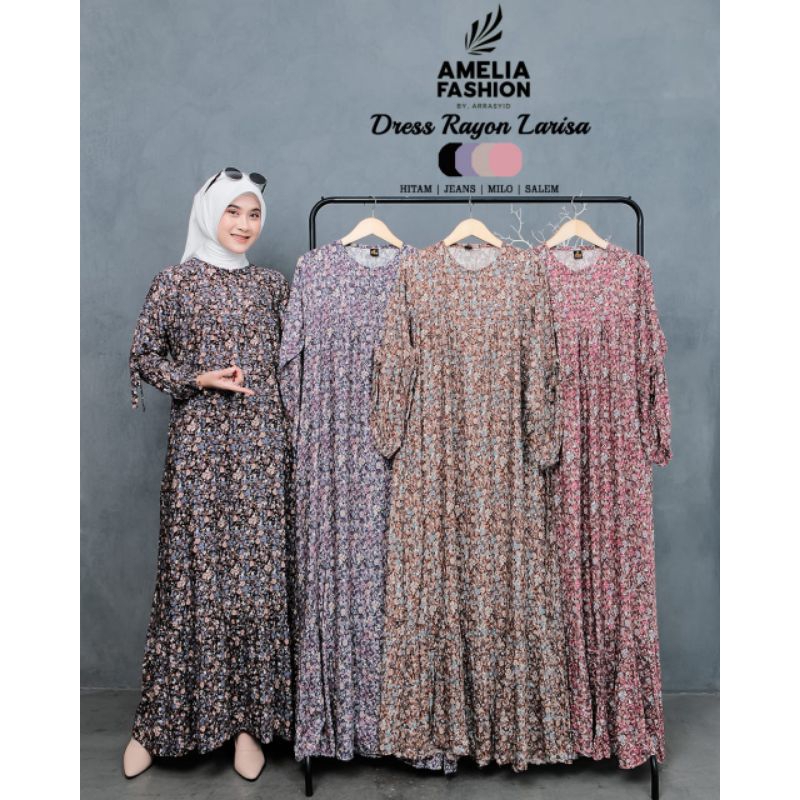 [ READY STOK ] DRESS LARISA AMELIA FASHION BY ARRASYID