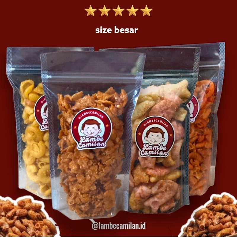 

Camilan Pedas, Manis & Asin Size Besar By Lambecamilan
