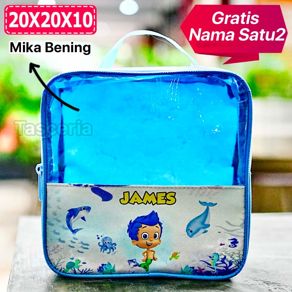 

Tas Snack ulang Tahun Mika Mermaid Boy Custom Nama