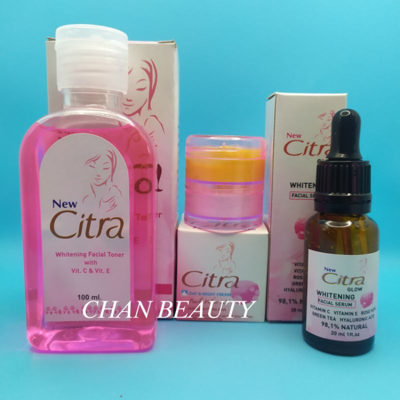 Paket CITRA 4in1 ( Krim Siang - Krim Malam - Serum - Toner )