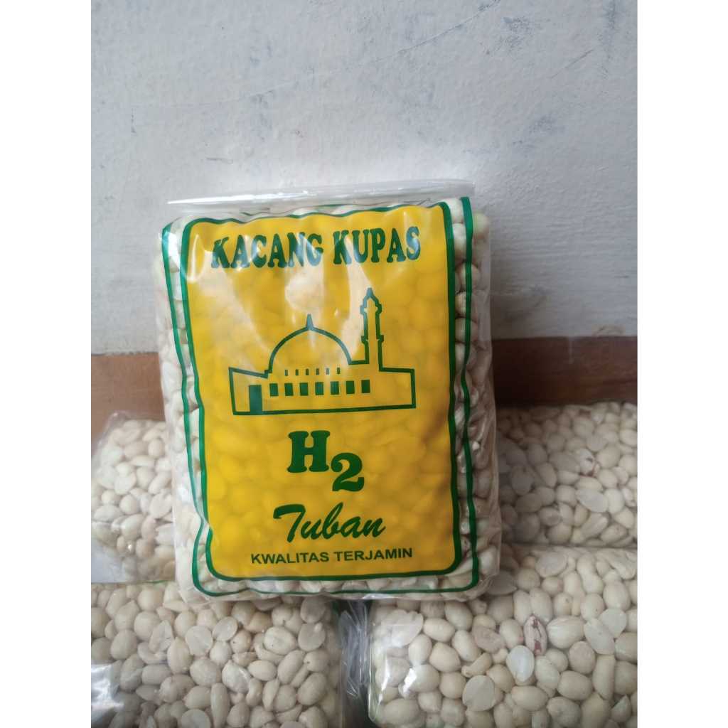 

Kacang kupas mentah berat 450 gram