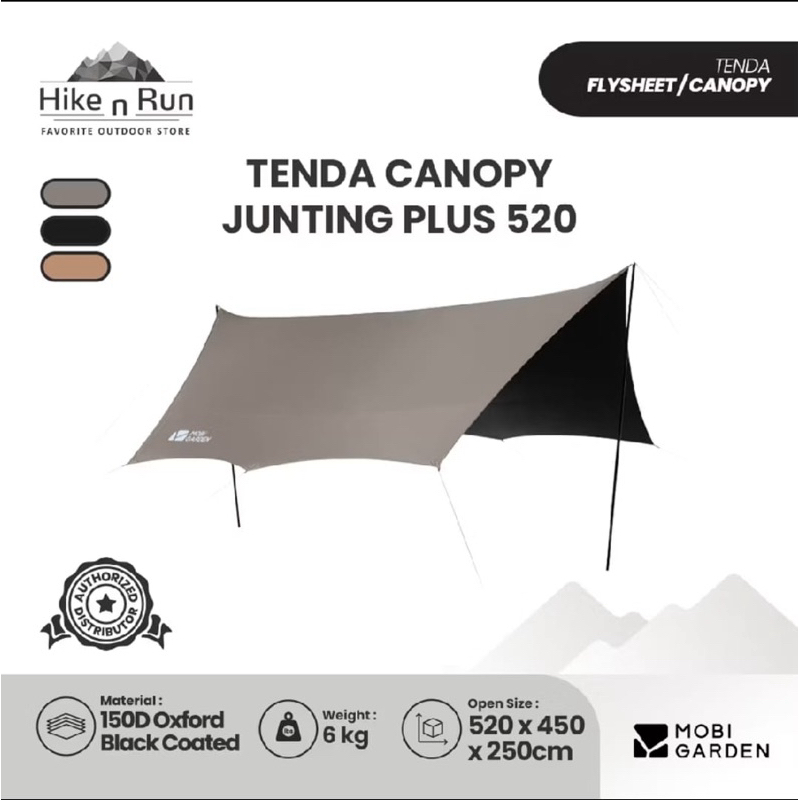 Mobi Garden Tenda Canopy Junting Plus 520 NX22661019 Camping Canopy Tarp - second