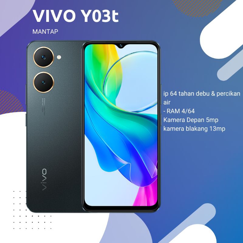 [ BARU ] VIVO Y03t - RAM 4/64 ( garansi Resmi )