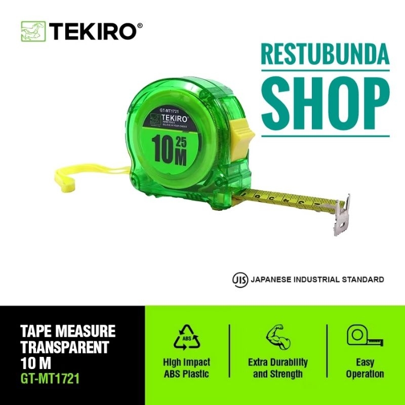 Meteran TEKIRO 10M / 10Meter / ORIGINAL TEKIRO/TOOLS -   ALAT PERKAKAS