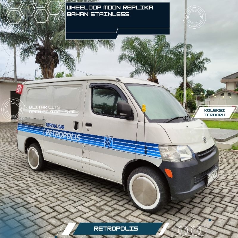 Wheeldop Moon replika bahan stainless