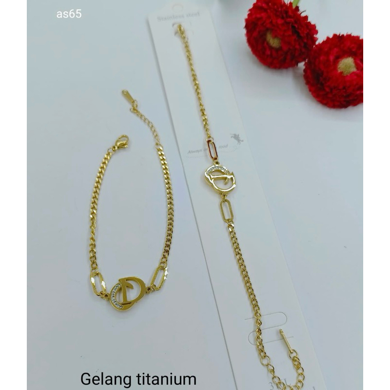 gelang CD dua model gold