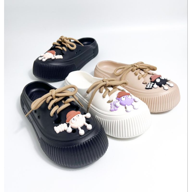 YITAI -SEPATU SANDAL YITAI 671 SLIPON WANITA/SANDAL BAIM JIBBITS / SANDAL SELIP ON KARAKTER UNIK / S