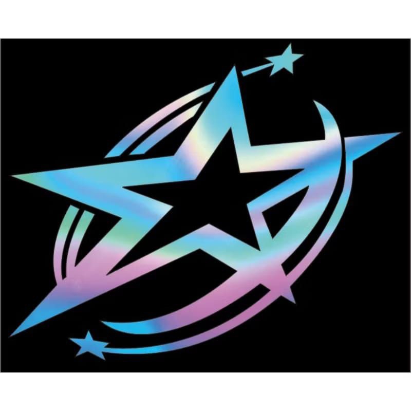 stiker bintang cutting sticker bintang menyala