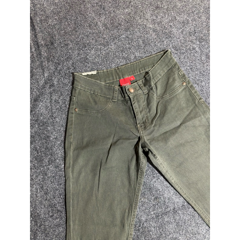 celana preloved murah- jeans wanita warna hijau army