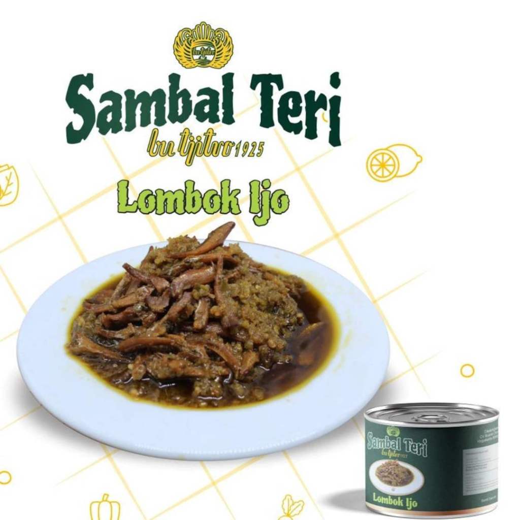 

Sambal Teri, Sambal Kalengan, Sambal Kaleng, Sambal Siap Makan, Sambal Teri Lombok Ijo