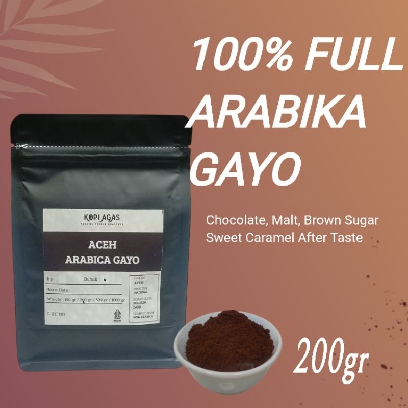 

Kopi Aceh Kopi Arabika Gayo Aceh 200 Gram