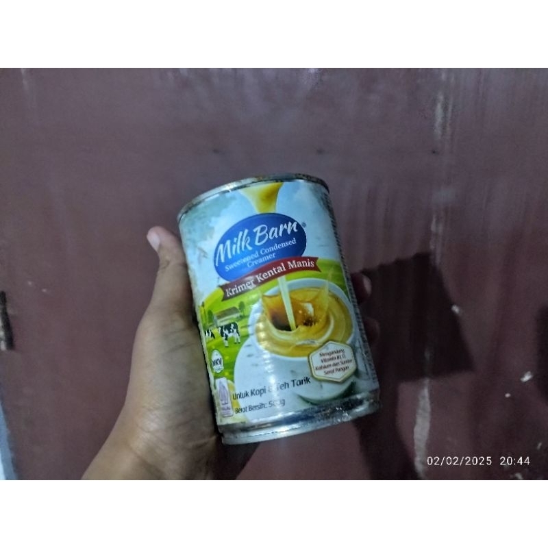 

susu kental manis kaleng milk barn 500gr