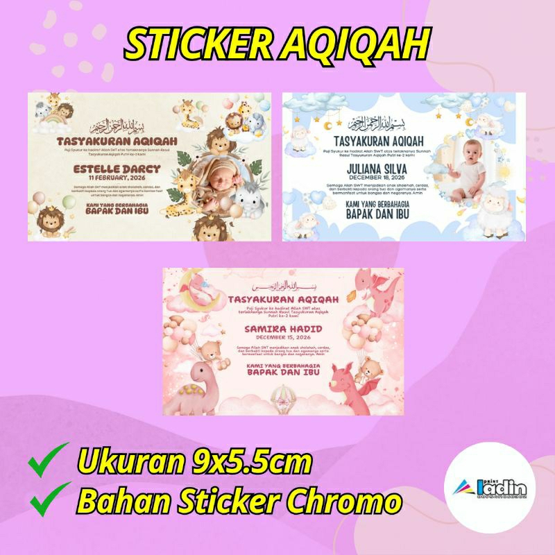 

STICKER AQIQAH | STICKER BAYI AQIQAH
