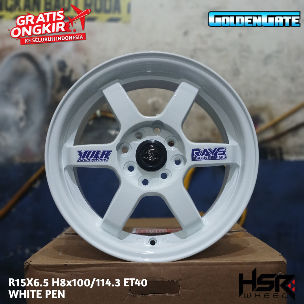 Velg te37 r15 lebar 6,5 double pcd bisa untuk avanza mobilio jazz brio