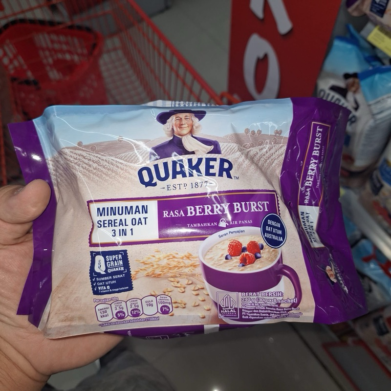 

QUAKER oat drink 3in1 Berry Burst 8x30gram