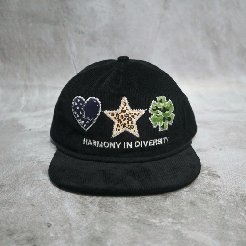 Rope Hat Variety Corduriy Black Topi Rope Hat Corduroy DeepNeve