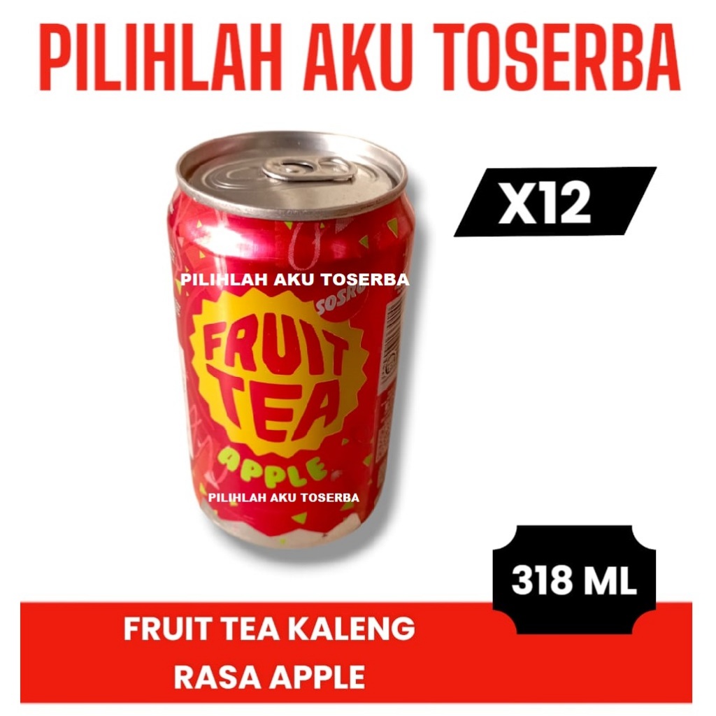 

Fruit Tea Sosro APEL KALENG 318 ml - ( HARGA 12 KALENG )