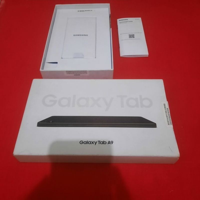 dus box samsung tab a9 original 100% copotan lengkap manual book