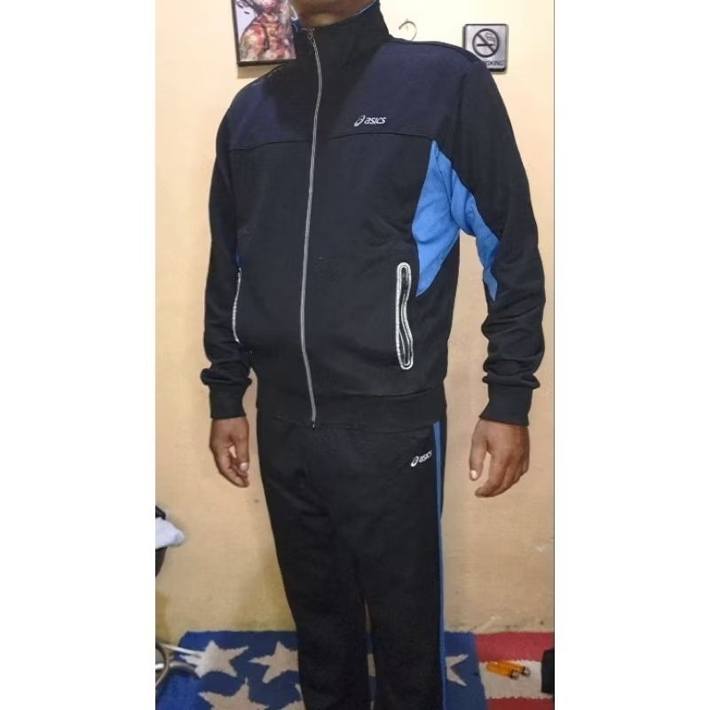 Tracktop & Trackpant Asics Second Good Condition