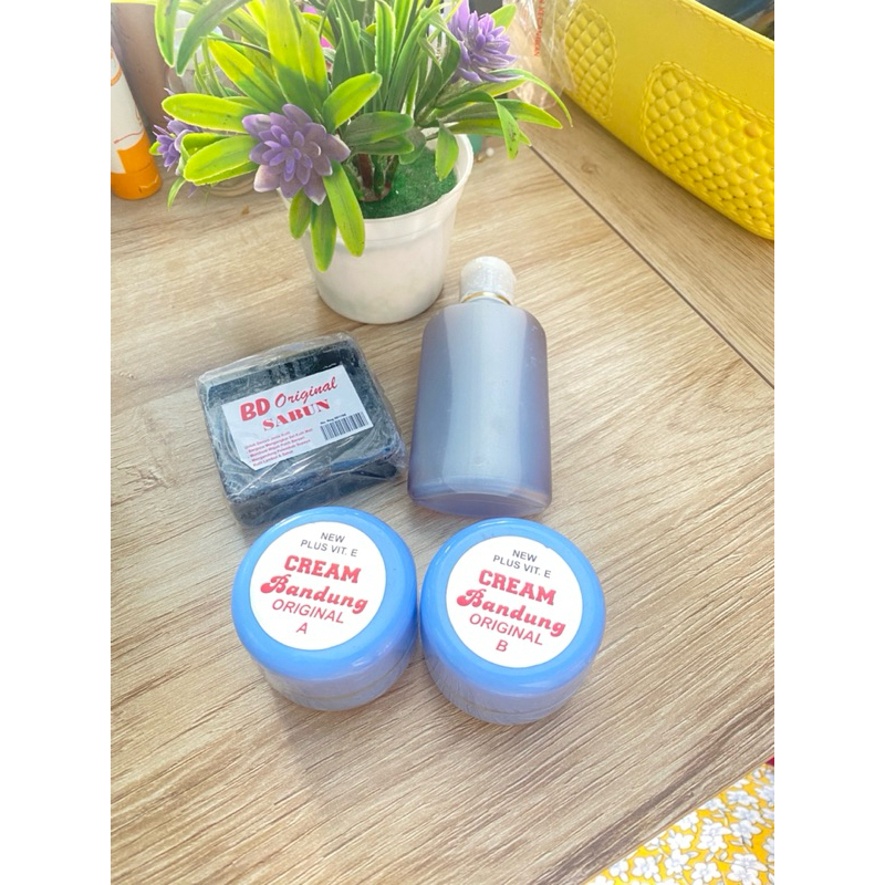 paket cream bandung sabun hitam untuk flek dan jerawat