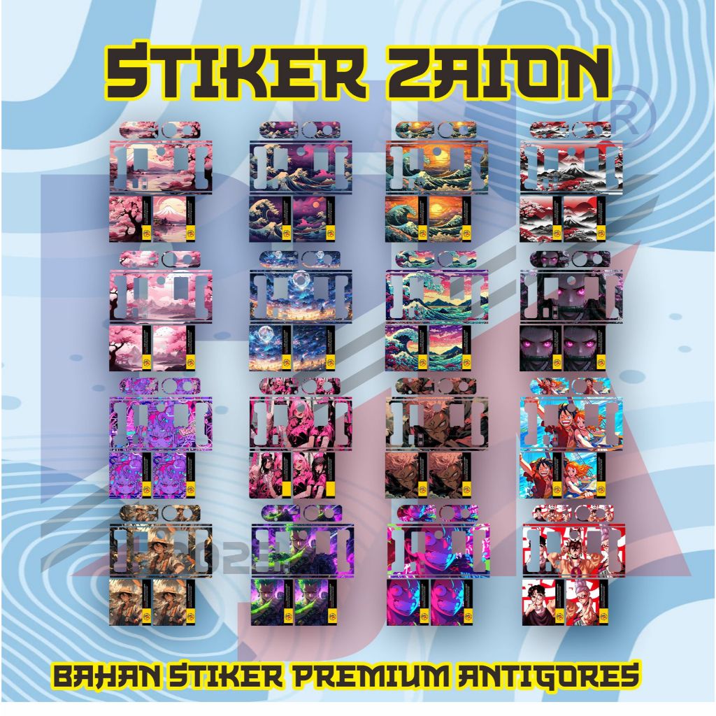 

Stiker Zaion Premium Antigores part 1