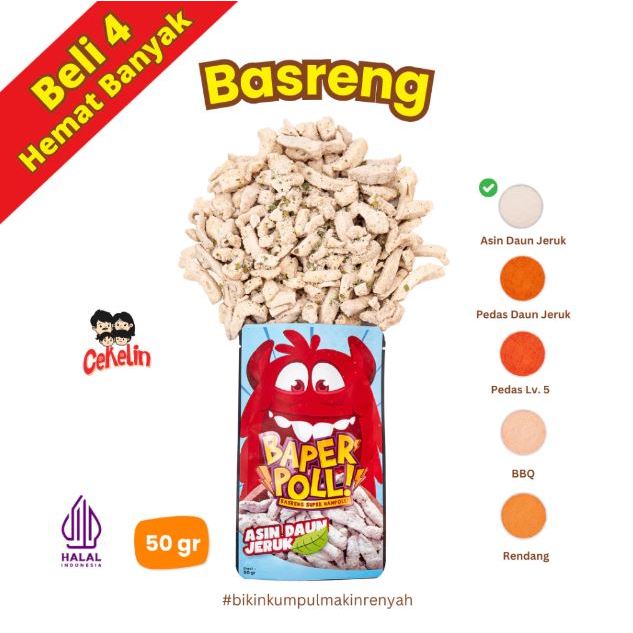 

Cemilan Basreng Rasa Asin Daun Jeruk- Isi 50gr