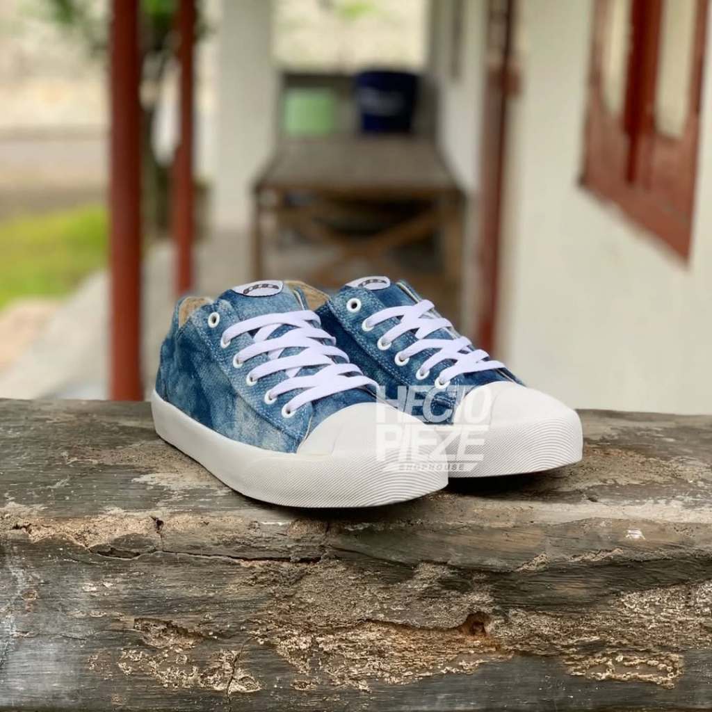 Rafheoo Footwear - Ace Low Tiedye Indigo | Sepatu Sneakers