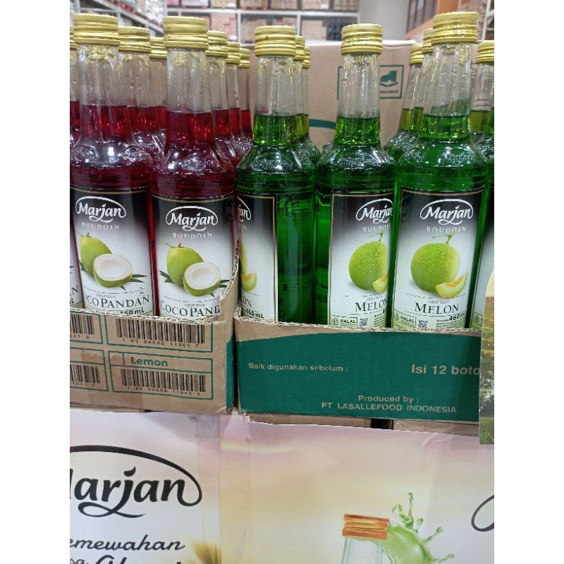 

Sirup Marjan cocopandan dan melon 460ml