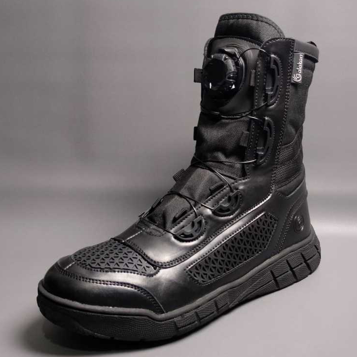 sepatu pdl calakan model libra karet boot tni tali putar