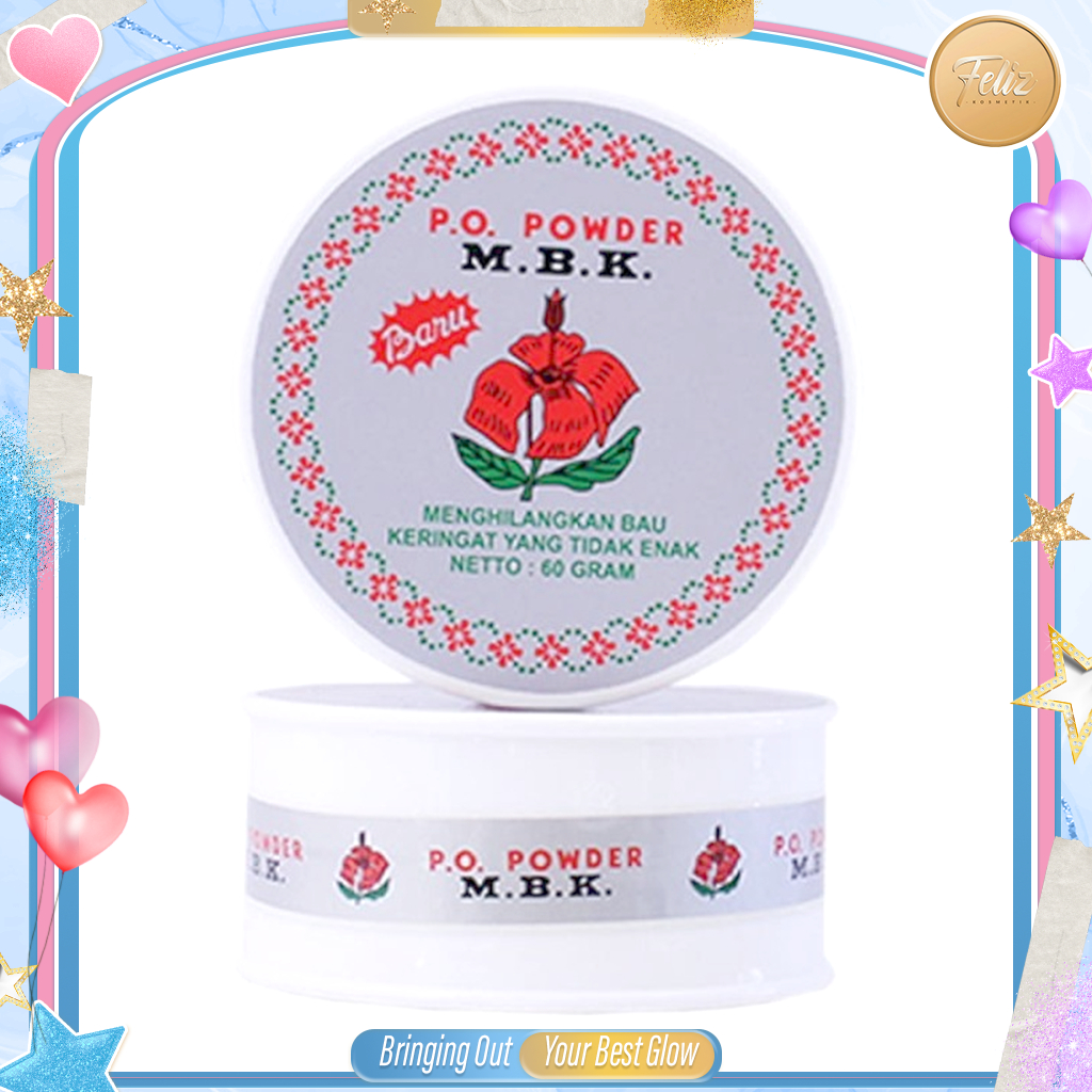 * FELIZ * MBK Tin Bedak Deodorant Silver 60gr (POT)