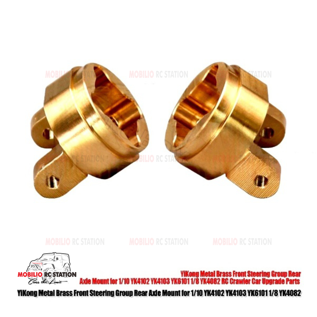 Upgrade Brass Front Steering Group Axle Mount for Yikong YK4102 YK4082
