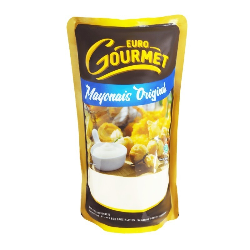 

Euro Gourmet MAYONAISE ORIGINAL 1kg Mayonais Bahan Campuran Kreasi Salad Mayones Kebab Burger Sandwich Hot Dog Pizza Menu Bakaran Topping Makanan Toping Dressing Perasa Enak Creamy Gurih Murah Asli Murah Malang Jatim