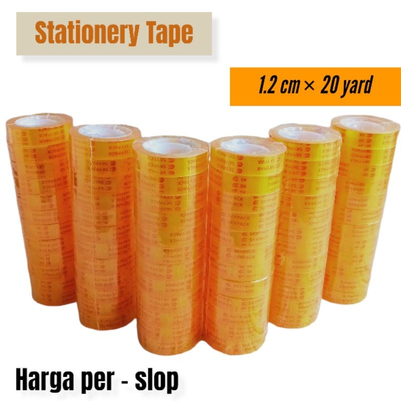 

Stationery Tape Harga per - slop 1.2 cm x 20 yard