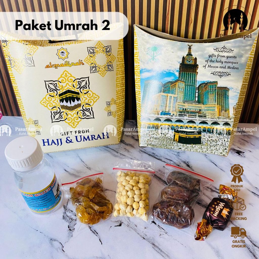 

GROSIR 50 Paket Oleh oleh Haji Umrah Paket Umroh 2 Lengkap Dengan Zam-zam Termurah Hampers Umroh