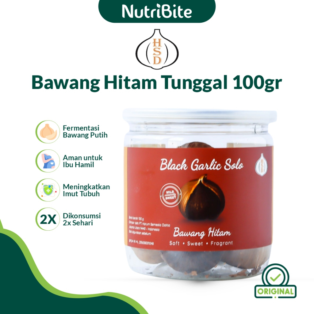 

HSD Black Garlic Solo Bawang Hitam Tunggal
